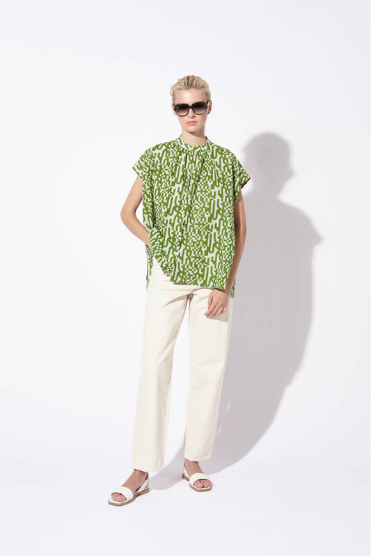 MOSS ADELE DAMIER TOP