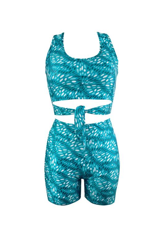 CAROLINA CROPPED TOP - TEAL FLYINGFISH