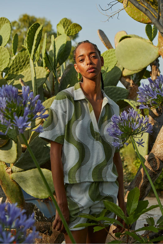 KHAKI EROS EQUINOXE POLO SHIRT