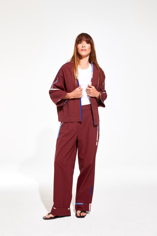 ADA MELODIE BURGUNDY JACKET