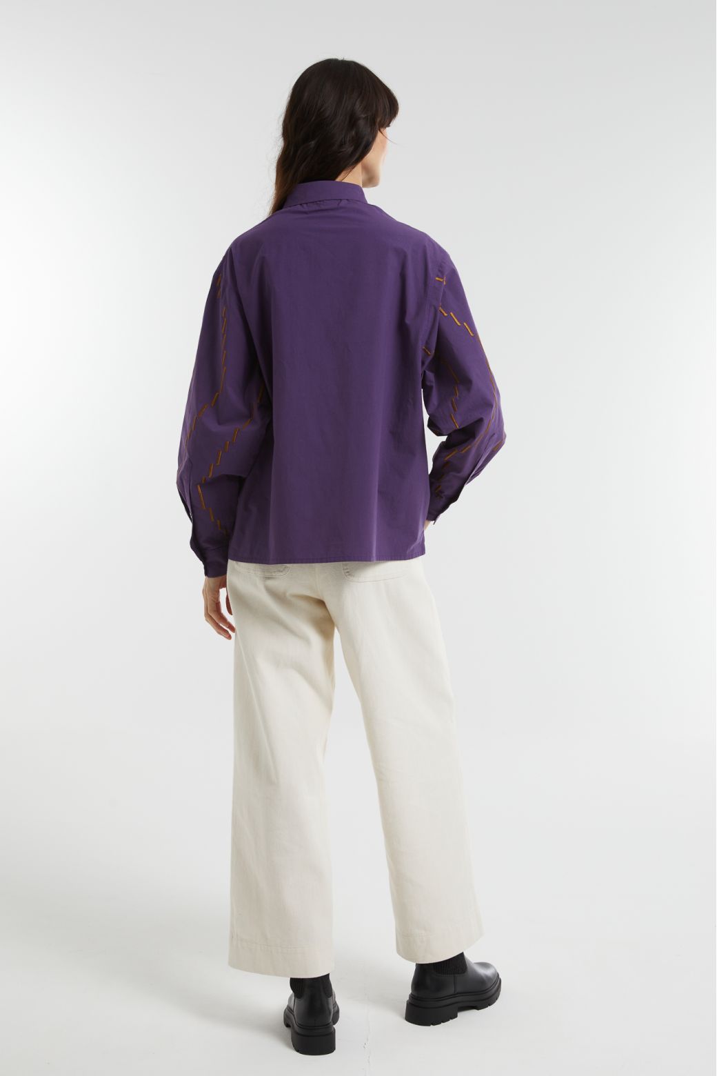 PURPLE ROSALIE CALDER SHIRT