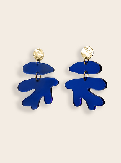 Carole earrings - blue