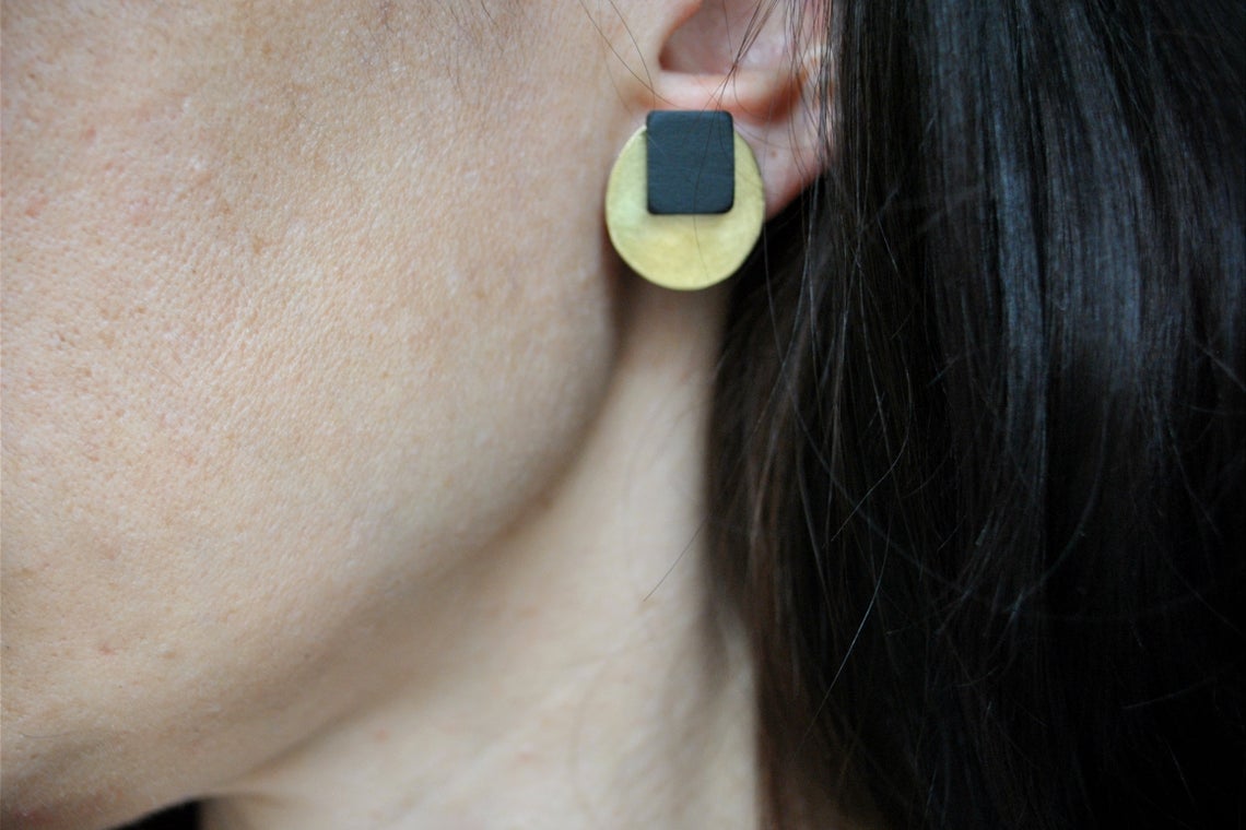 Ethno round earrings