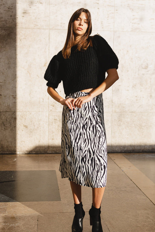 Estel Skirt - Tiger Black